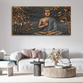 Lord Buddha Sitting Canvas Wall Painting - Decor Mantra 