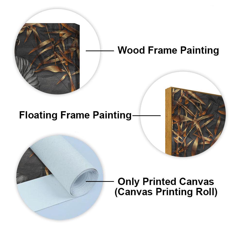 Lord Buddha Sitting Canvas Wall Painting - Decor Mantra 