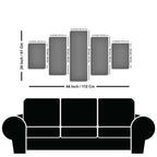 Premium Beautiful Sunset Horizon Canvas wall Painting of Five Pieces - Decor Mantra 