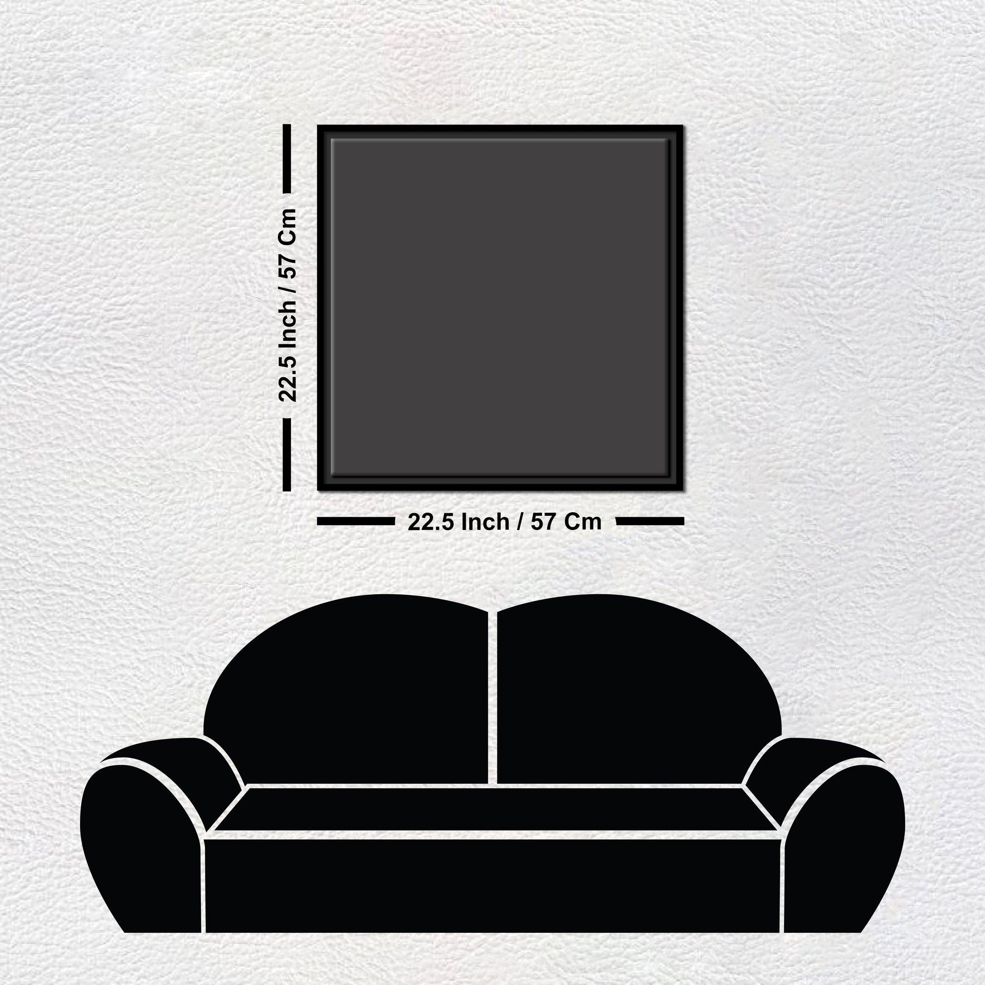 Mandala Art Dark Eyes Floating Canvas Wall Painting Frame - Decor Mantra 