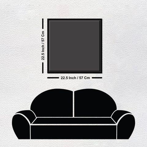 Mandala Art Dark Eyes Floating Canvas Wall Painting Frame - Decor Mantra 