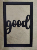 Wood Wall Hanging Good Vibes Only - Decor Mantra 