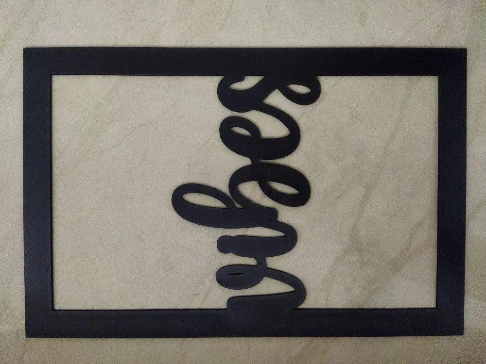Wood Wall Hanging Good Vibes Only - Decor Mantra 