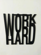 Wooden Work Hard Wall Art Panel Frame - Decor Mantra 