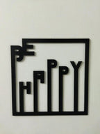 Be Happy Designer Wooden Wall Hanging for Home Decor - Decor Mantra 