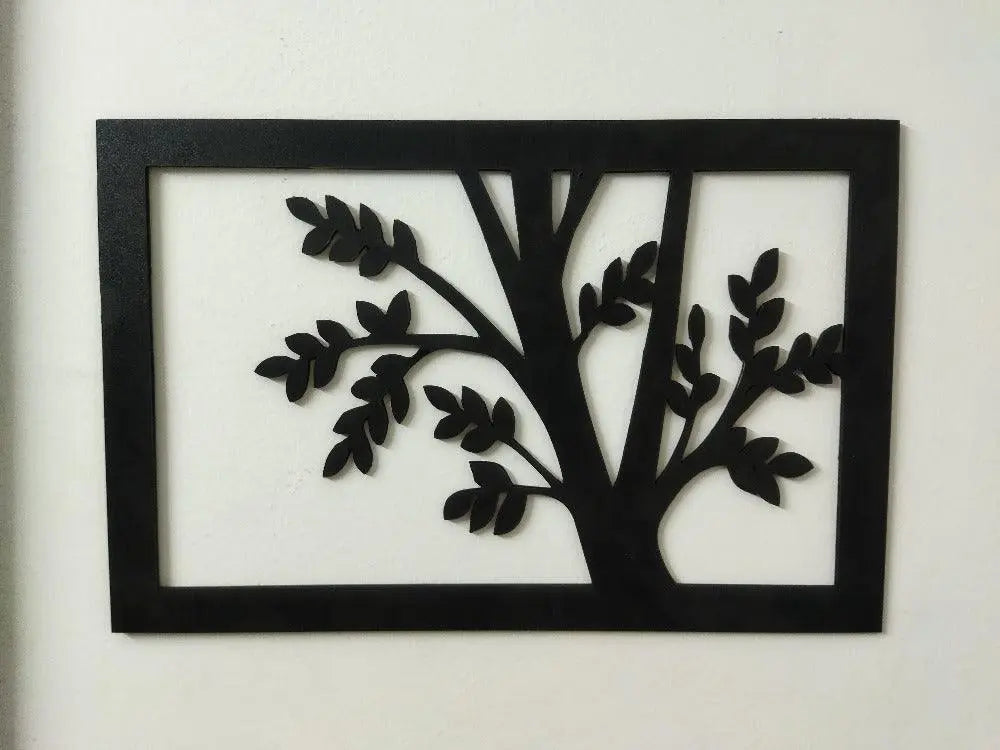 Antique Wooden Tree Plaque Ready To Hang Cutout - Decor Mantra 