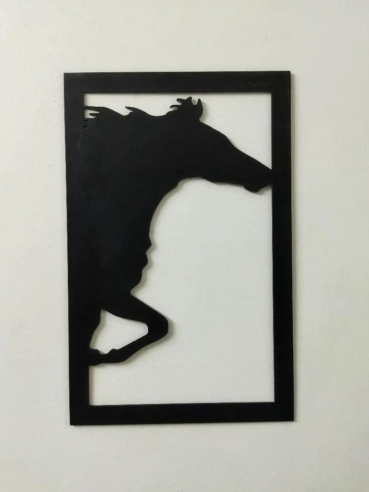 Running Horse MDF 3 Panel Hanging Wall Art - Decor Mantra 