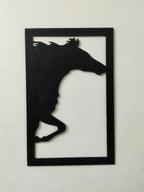 Running Horse MDF 3 Panel Hanging Wall Art - Decor Mantra 