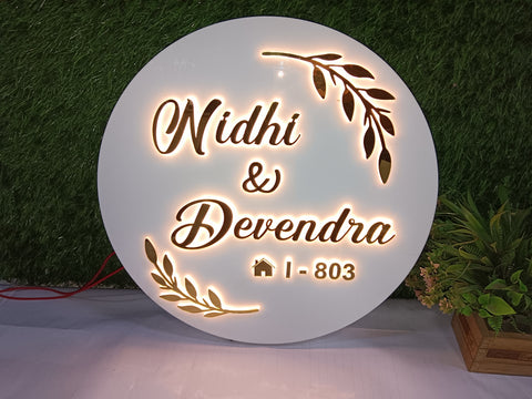 Illuminated Name Plates for Your Home, villa, flat and office