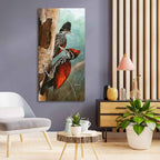 Ivory Billed Woodpecker Canvas Wall Painting For Hall DECORMANTRA