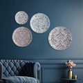 Ethnic Floral Wall Plate Set of 4 - Harshita Craft