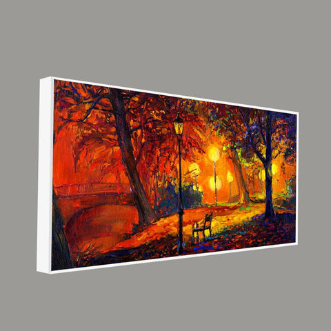 Abstract Art scenery of Park Wall Painting - Decor Mantra 