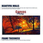 Abstract Art scenery of Park Wall Painting - Decor Mantra 