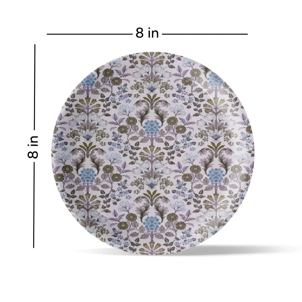 Ethnic Floral Wall Plate Set of 4 - Harshita Craft