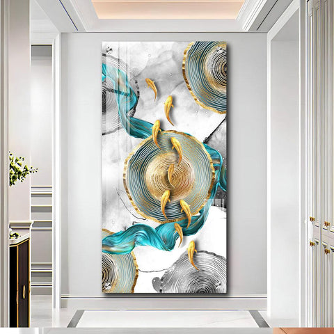 Elegant Vertical Wall Artwork in Premium Acrylic - Decor Mantra 