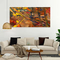 Dark Abstract Texture Floating Frame Wall Painting - Decor Mantra 