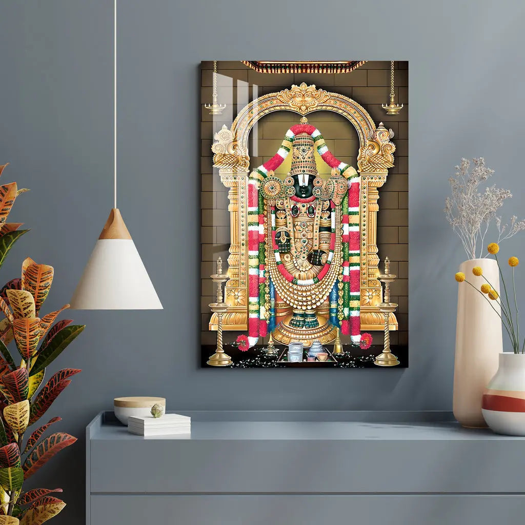 Lord Tirupati Acrylic Wall Art DECORMANTRA