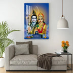 Lord Mahadev with Goddess Parvati Acrylic Wall Art DECORMANTRA