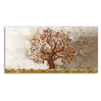 Beautiful Red and Yellow Leaf Tree Canvas Wall Painting - Decor Mantra 