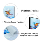 Beautiful Canary Birds on Branch Premium Canvas Wall Painting - Decor Mantra 
