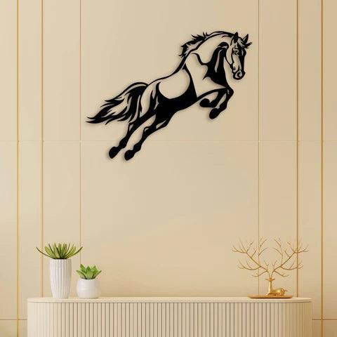 Jumping Horse Metal Wall Art - Decor Mantra 