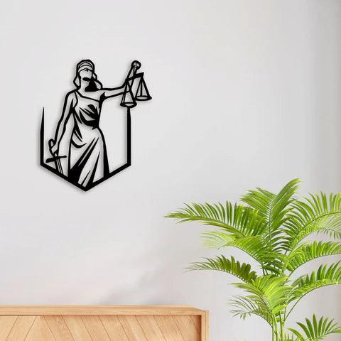 Justice Metal Wall Art - Decor Mantra 