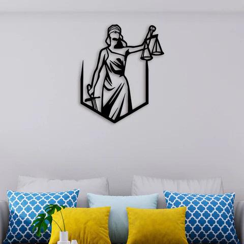 Justice Metal Wall Art - Decor Mantra 