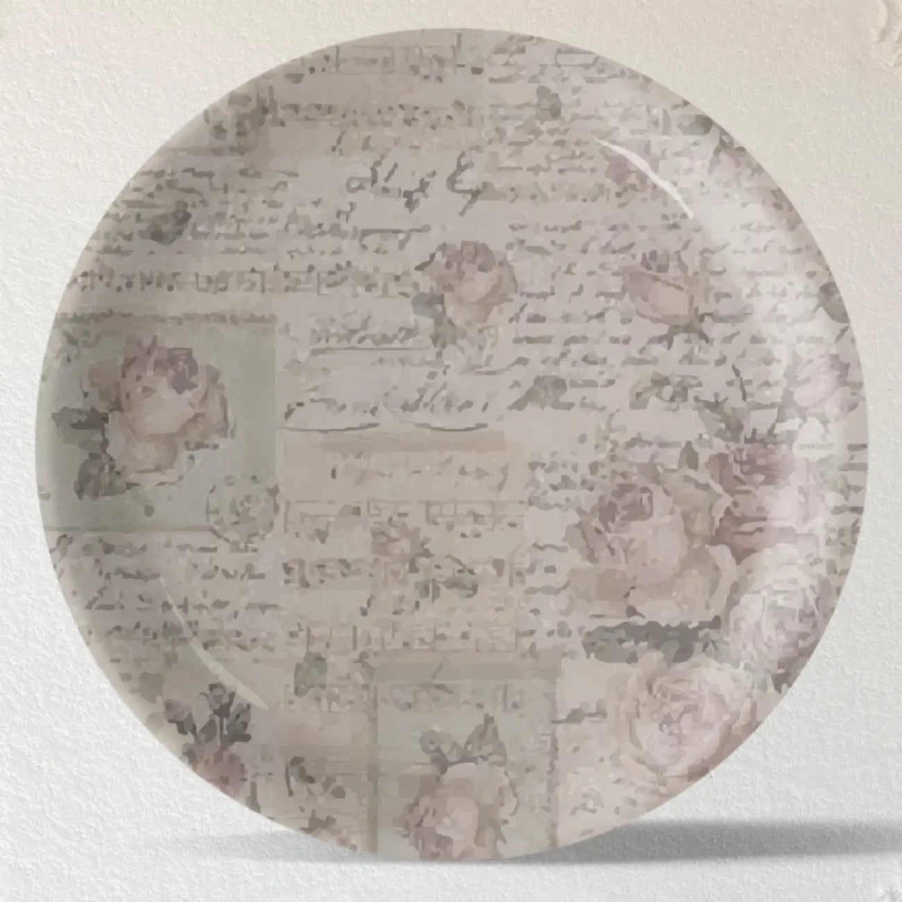 English Floral Wall Plate Set of 4 - Harshita Craft