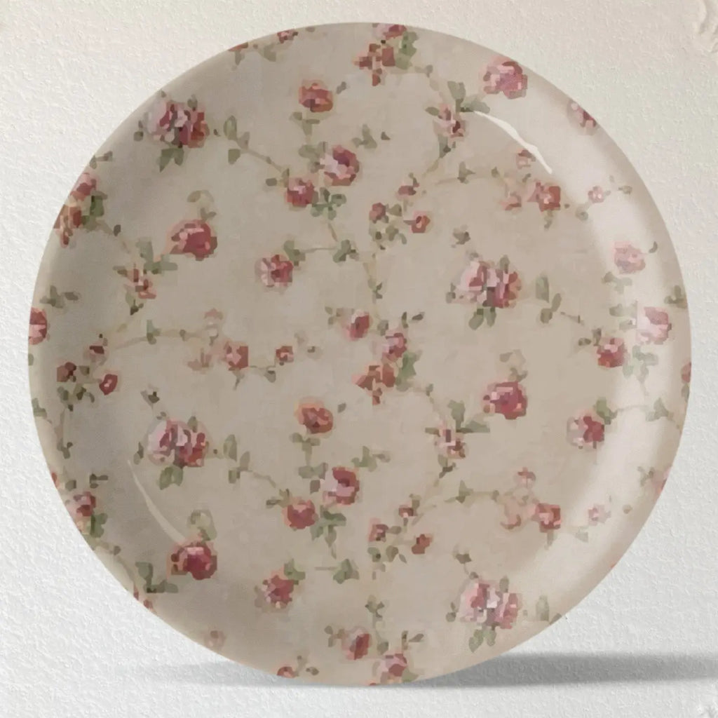 English Floral Wall Plate Set of 4 - Harshita Craft