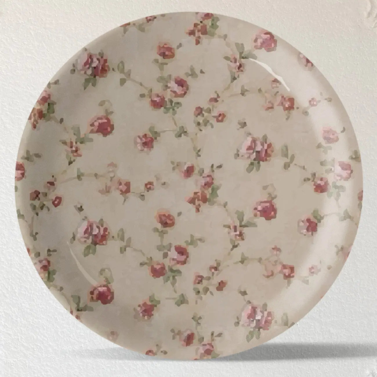 English Floral Wall Plate Set of 4 - Harshita Craft