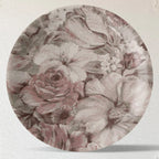 English Floral Wall Plate Set of 4 - Harshita Craft
