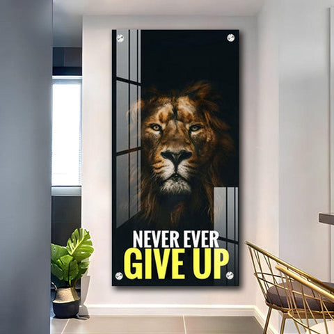 Determination Vertical Acrylic Wall Art in Premium Quality - Decor Mantra 