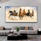 Horses in Motion Premium Acrylic Horizontal Wall Art - Decor Mantra 