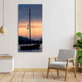 Boat at Sunset Canvas Wall Painting Decor Mantra