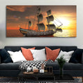 A Sailing Boat Premium Canvas Wall Painting Decor Mantra