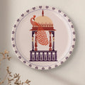 Harmony of Nature and Artistry peacock plate - Harshita Craft
