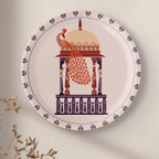 Harmony of Nature and Artistry peacock plate - Harshita Craft