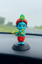 Hand-Painted Resin Krishna Statue