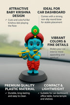 Hand-Painted Resin Krishna Statue