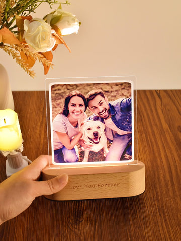 Custom 3D LED Photo Lamp, Personalized Picture Light,Photo Led Lamp,Custom Photo Night Light,Wedding Gift,Light Gift for Friend,Gift for Her