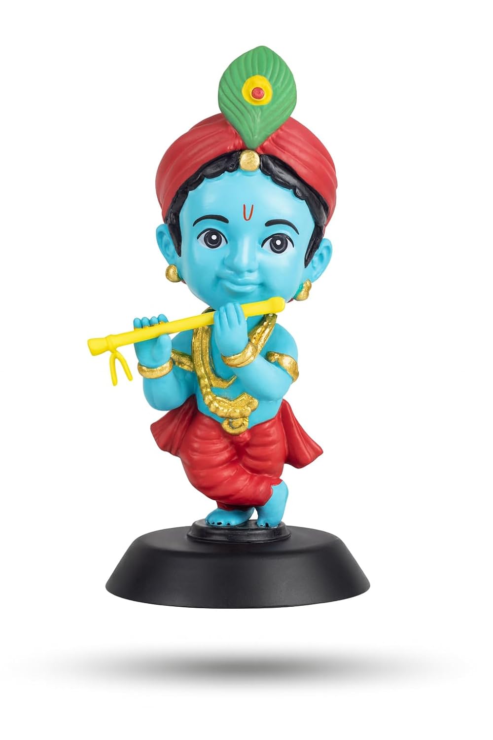 Hand-Painted Resin Krishna Statue