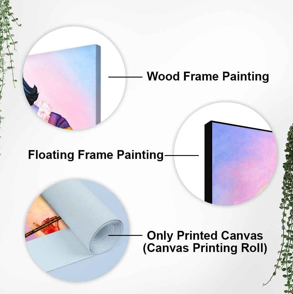 Colorful Wall Painting of Lord Radhe Krishna - Decor Mantra 