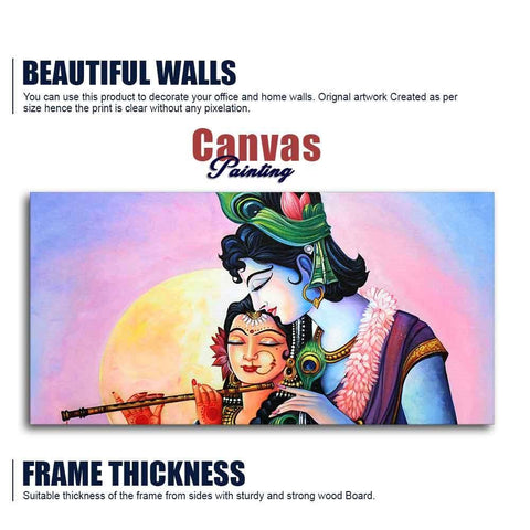 Colorful Wall Painting of Lord Radhe Krishna - Decor Mantra 