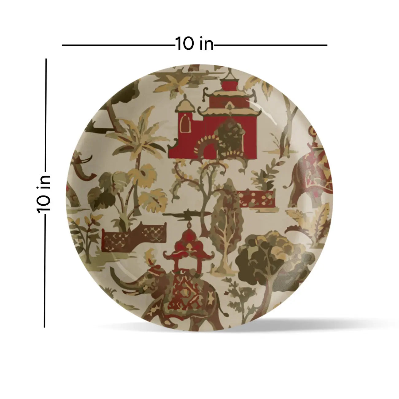 Rajasthani Rich Heritage Print Wall Plate - Harshita Craft