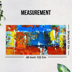 Colorful Abstract Texture Floating Frame Wall Painting - Decor Mantra 
