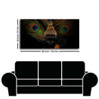 Peaceful Smiling Buddha Statue Canvas Wall Painting - Decor Mantra 