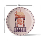 Harmony of Nature and Artistry peacock plate - Harshita Craft