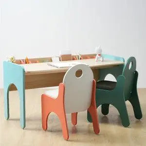Cubby Dual Seater Study Desk - Decor Mantra 