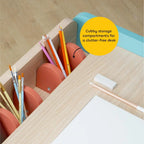 Cubby Dual Seater Study Desk - Decor Mantra 
