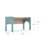 Cubby Dual Seater Study Desk - Decor Mantra 